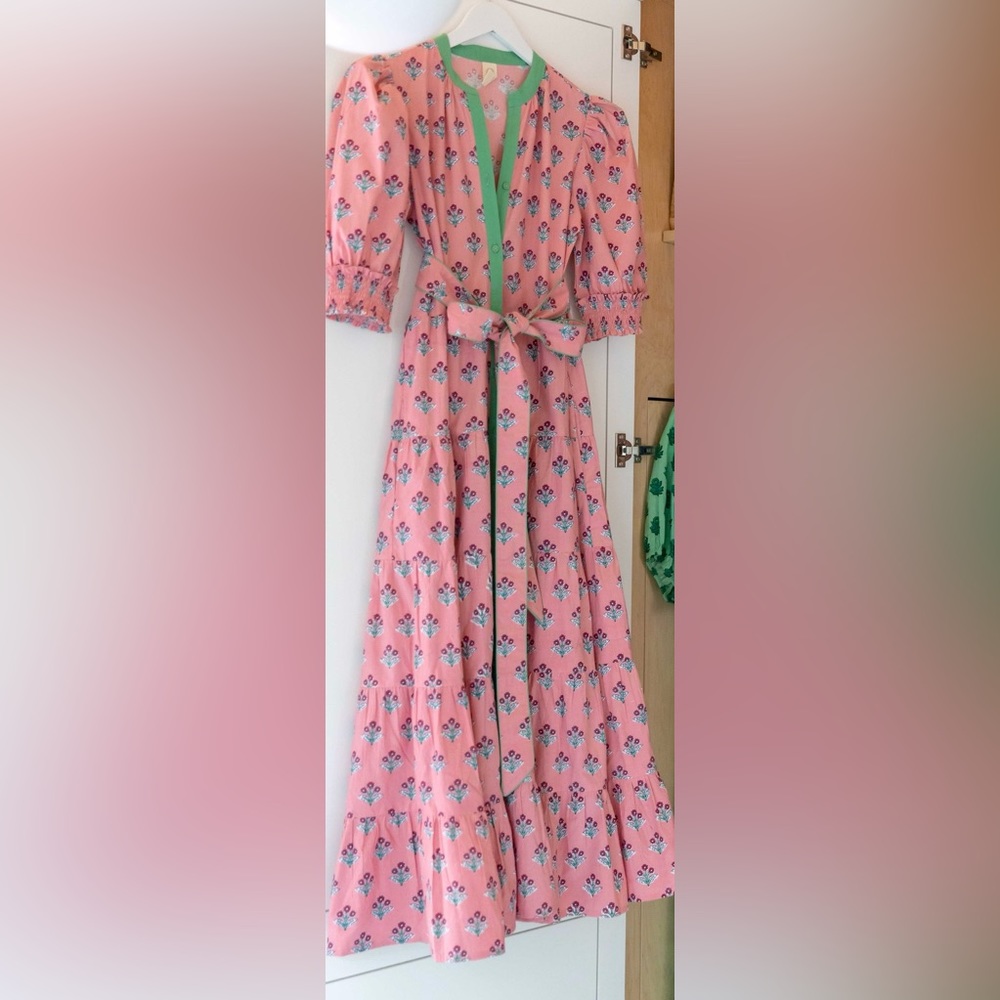 Printfresh NWT Pencil & Paper Triple Crown Garden Party Dress - Pale Rosette XL
